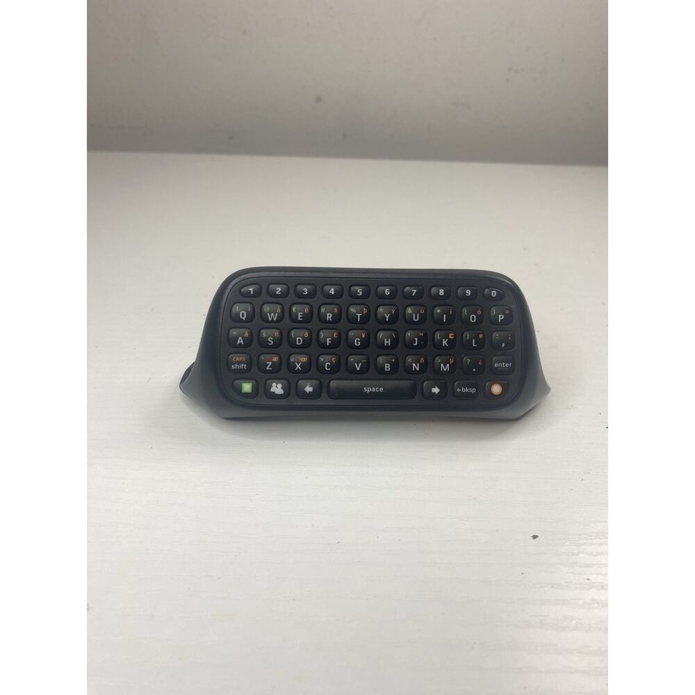 Genuine OEM Microsoft Xbox 360 Chatpad Black Controller Keyboard Pad - TESTED